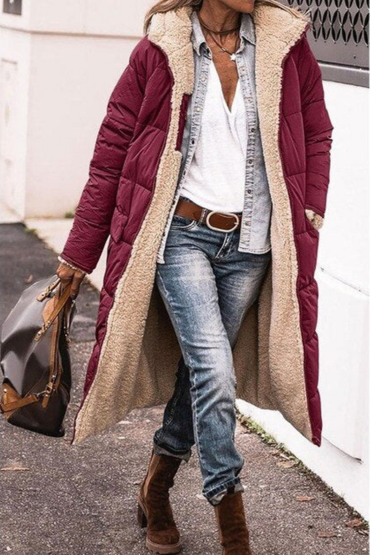 Adèle Manteau réversible chic pour femme