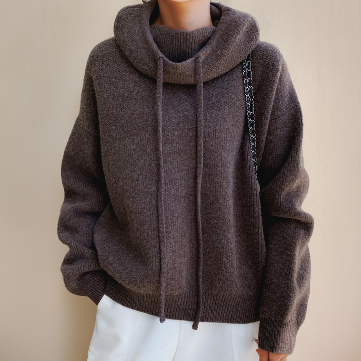 Adèle - Pull à Capuche en Laine Premium