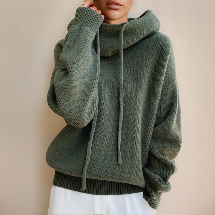 Adèle - Pull à Capuche en Laine Premium