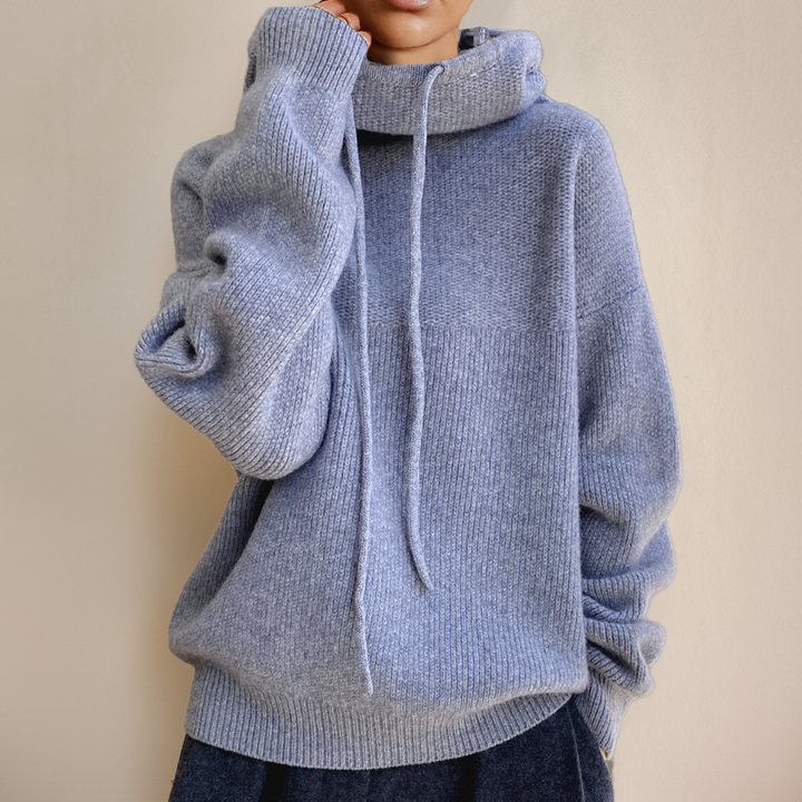 Adèle - Pull à Capuche en Laine Premium