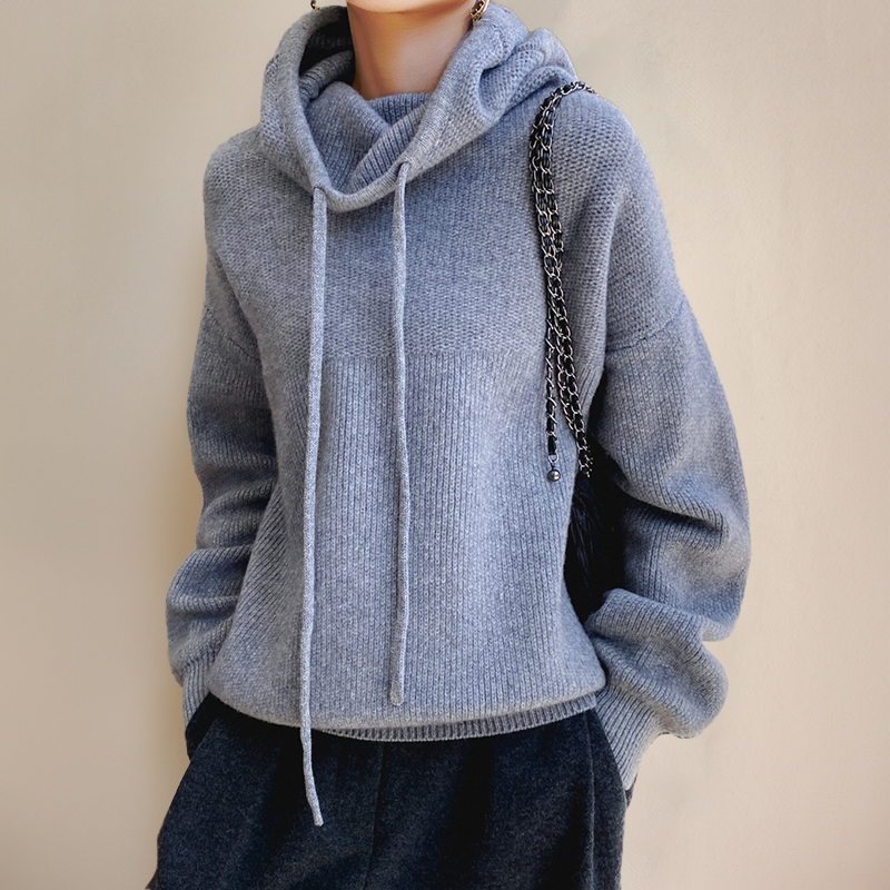 Adèle - Pull à Capuche en Laine Premium