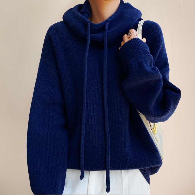 Adèle - Pull à Capuche en Laine Premium